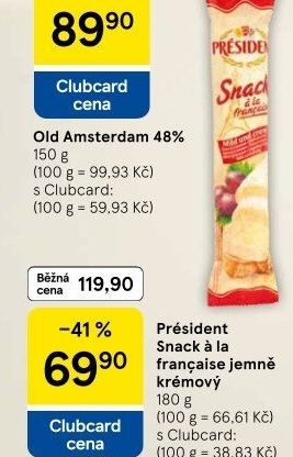 Sýr Snack Président