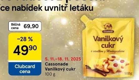 Vanilkový cukr Cassonade