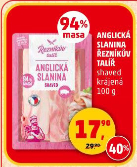 Anglická slanina Řezníkův talíř