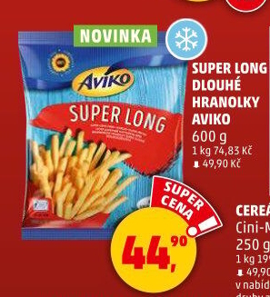 Hranolky mražené Super Long Aviko