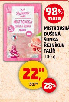 Mistrovská dušená šunka Řezníkův talíř