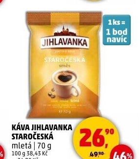 Mletá káva Staročeská směs Jihlavanka
