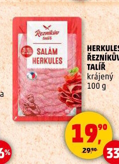 Salám Herkules Řezníkův talíř
