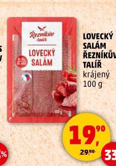 Salám lovecký Řezníkův talíř