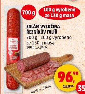 Salám Vysočina Řezníkův talíř
