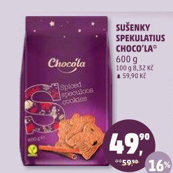 Sušenky Spekulatius Choco'