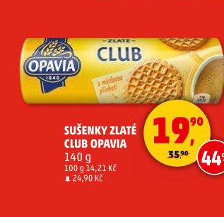 Sušenky Zlaté Club Opavia