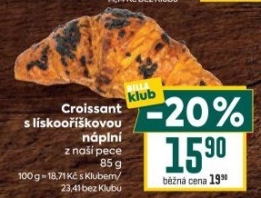 Croissant s náplní
