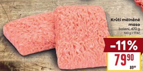Krůtí mělněné maso