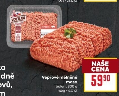 Maso mělněné vepřové Vocílka