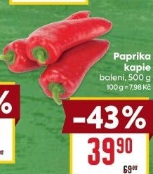 Paprika červená kapie
