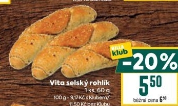 Rohlík Vita selský