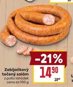 Salám zabijačkový točený
