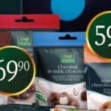 Mandle v čokoládě Coop Premium