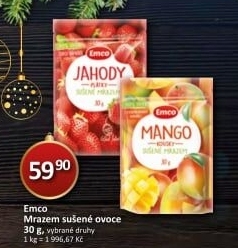 Ovoce sušené mrazem Emco