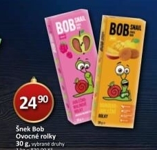 Ovocné pásky Šnek BOB LLC Eco Snack