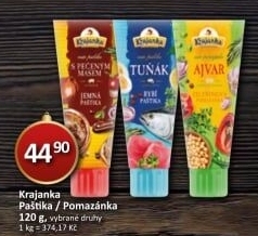 Pomazánky v tubě Krajanka