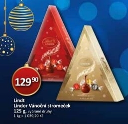 Stromeček vánoční Xmas Tree Lindor Lindt
