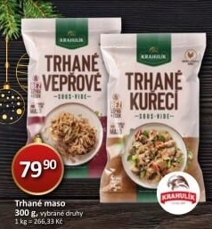 Trhané maso sous vide Krahulík