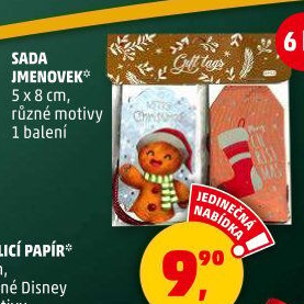 Jmenovky na dárky