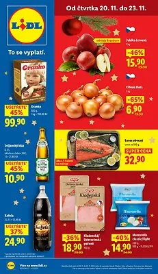 akční leták Lidl 20.11.2025-23.11.2025