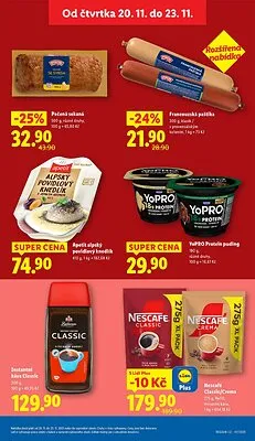 akční leták Lidl 20.11.2025-23.11.2025