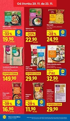 akční leták Lidl 20.11.2025-23.11.2025