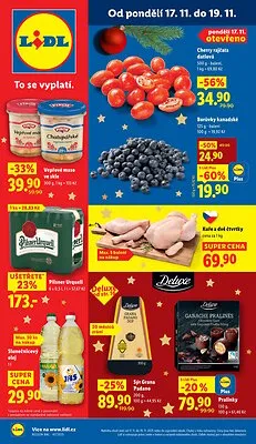 akční leták Lidl 17.11.2025-19.11.2025