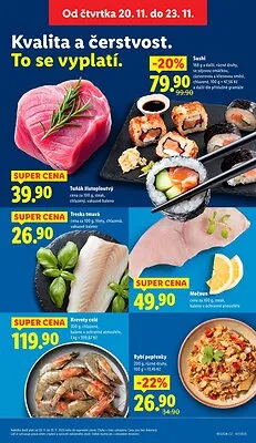 akční leták Lidl 20.11.2025-23.11.2025