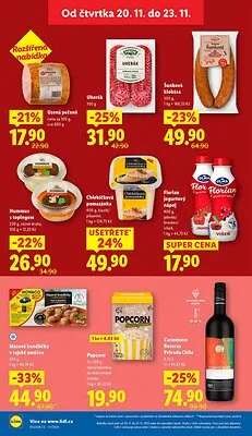 akční leták Lidl 20.11.2025-23.11.2025
