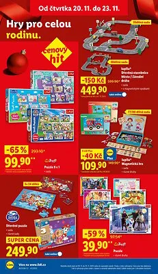 akční leták Lidl 20.11.2025-23.11.2025