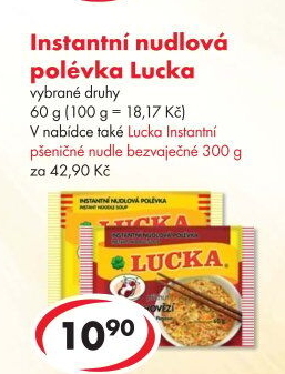 Instantní polévka Lucka