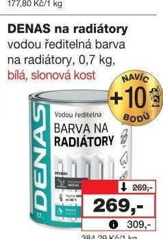 Barva na radiátory Radiátor Denas