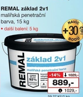 Barva penetrační 2v1 Základ Remal