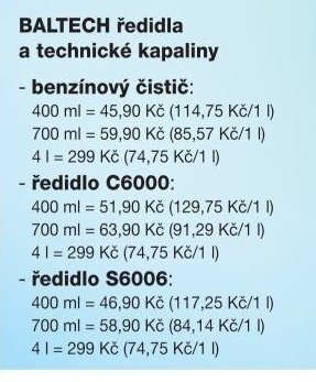Benzínový čistič BALtech