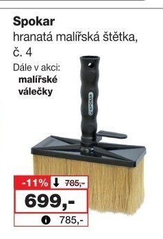Hranatá malířská štětka Spokar