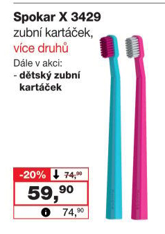 Kartáček na zuby X Spokar