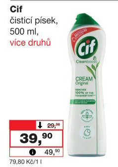 Krémový čistič Cif Cream