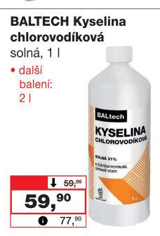 Kyselina chlorovodíková solná Baltech