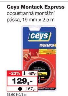 Lepicí páska Montack Express Ceys