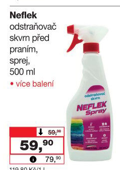 Odstraňovač skvrn ve spreji Neflek Madel