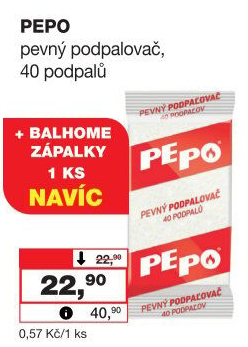 Podpalovač pevný Pe-Po