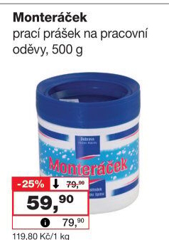 Prací prostředek na mastnou špínu Monteráček Důbrava