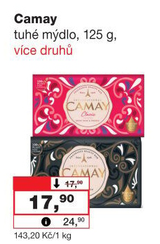 Tuhé mýdlo Camay