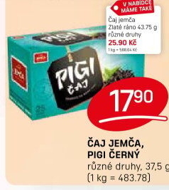 Černý Pigi čaj Jemča