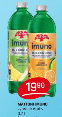 Ochucená voda Mattoni Imuno