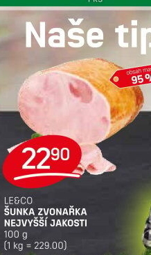Šunka Zvonařka nejvyšší jakosti LE&amp