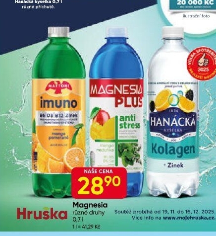 Voda ochucená plus Magnesia