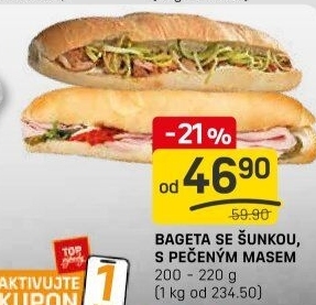 Obložená bageta