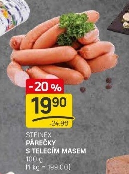 Párečky s telecím masem Steinex